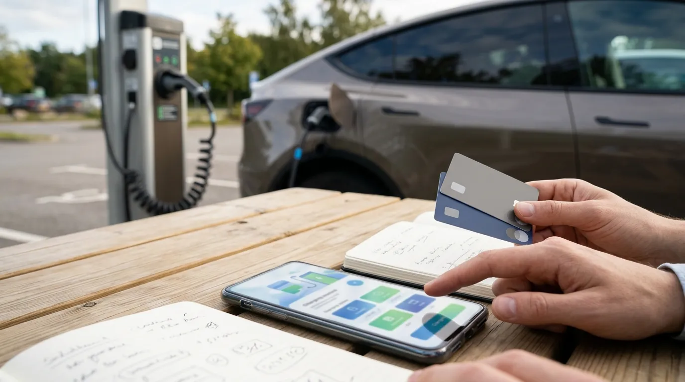 Illustration zu: E-Auto Ladekarten Vergleich: So umgehst du teure Roaming-Fallen