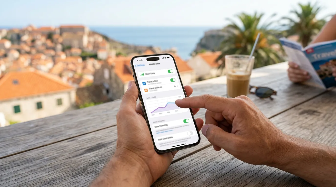 Illustration zu: Dual-SIM und Roaming: So verhinderst du Datenfallen im Fernurlaub